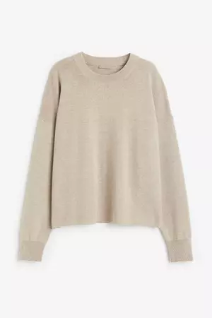 Oversized Sweater - Beige - Ladies | H&M CA