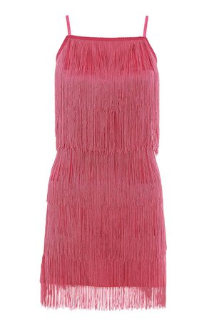 Pink Fringe Strap Bodycon Dress - Quiz Clothing