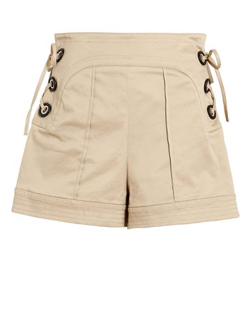 Alexis | Winnick Tie-Accented Shorts | INTERMIX®