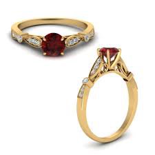 antique ruby gold ring - Google Search