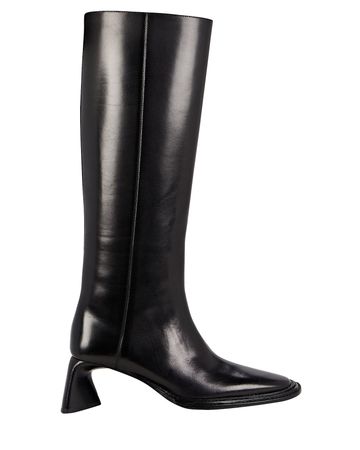 Alexander Wang Booker Riding Leather Boots In Black | INTERMIX®