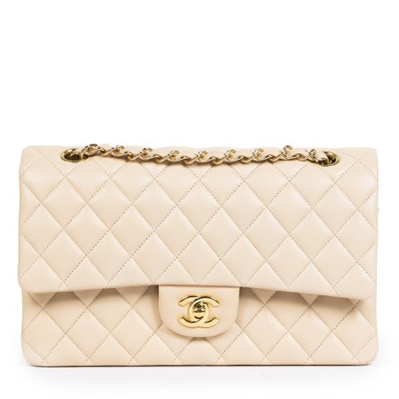 Labellov Chanel Nude Lambskin Classic Flap Bag GHW ● Buy and Sell Authentic Luxury