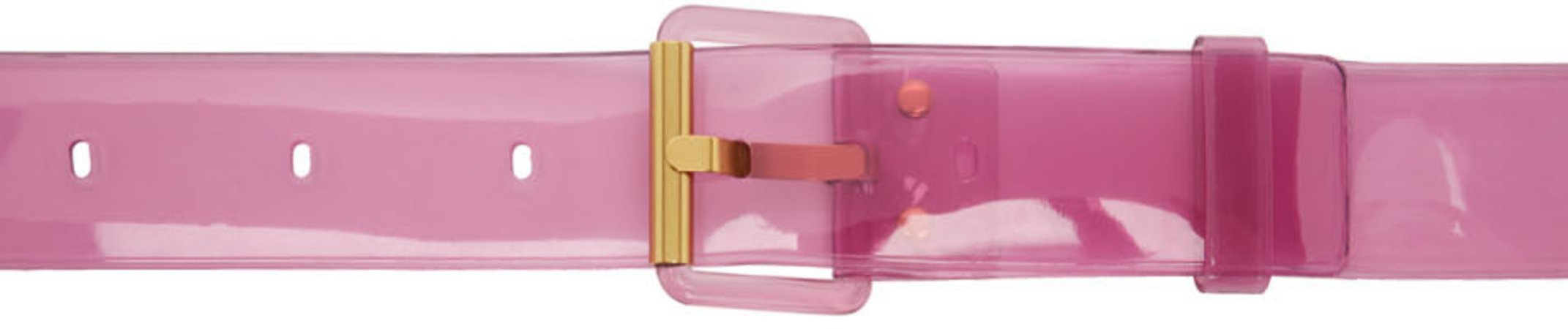 Marc Jacobs: Pink Thick Jelly Belt | SSENSE