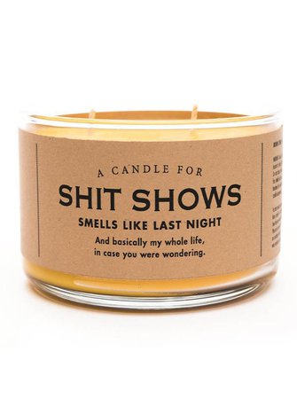 Shit Shows Candle | Fireball Cinnamon Shots Scented Candle - Inked Shop