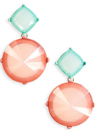 peach and aqua earrings BP