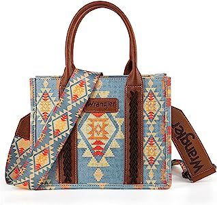 Amazon.com: Wrangler Tote Bag for Women Western Shoulder Purses Boho Aztec Satchel Hobo Handbags with Guitar Strap WG2202-8120SBR : Clothing, Shoes & Jewelry