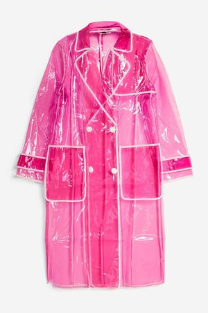 Clear Vinyl Trench Coat - Topshop USA