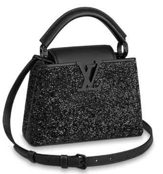 Black Glitter Mini Bag