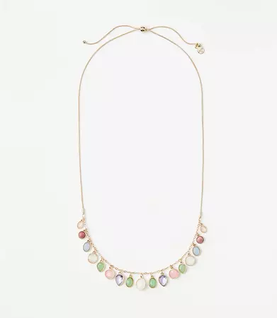 Pastel Pull Tie Shaker Necklace