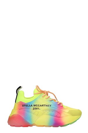 Stella McCartney Yellow Faux Leather Eclypse Sneakers