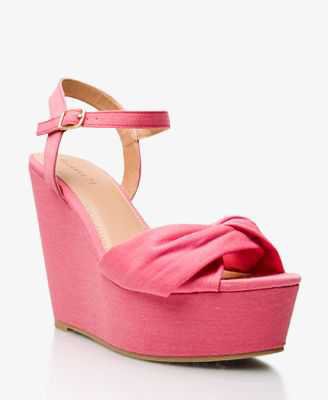 Forever 21 Pink Knot Wedges