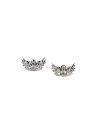 Vivienne Westwood Beth Logo Stud Earrings 62010133W106 Silver | Farfetch