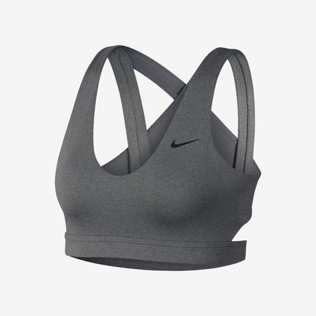 grey sports bra (nike)