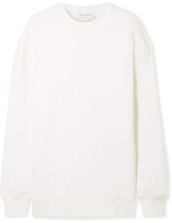 Ninety Percent - Linda Oversized Organic Cotton-jersey Sweatshirt - Ivory