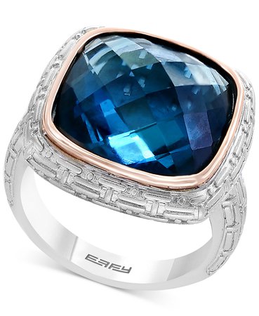 EFFY® Sterling Silver London Blue Topaz Ring