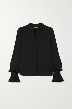 Co | Ruffled crepe de chine blouse | NET-A-PORTER.COM