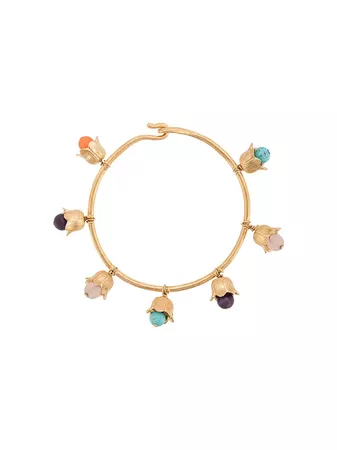 Aurelie Bidermann floral charm bracelet £693 - Shop Online - Fast Global Shipping, Price