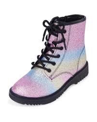 Rainbow glitter boots
