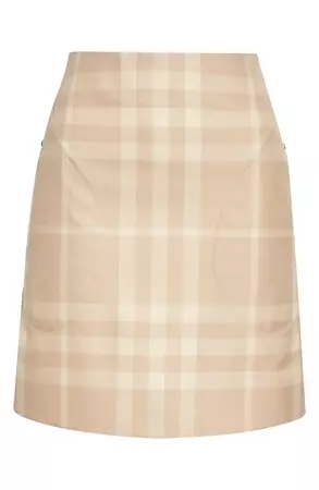 Burberry Teodora Check Cotton Skirt | Nordstrom