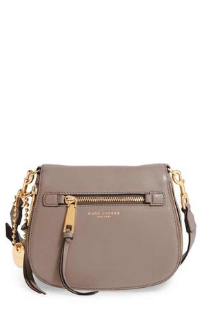 MARC JACOBS 'Small Recruit' Pebbled Leather Crossbody Bag