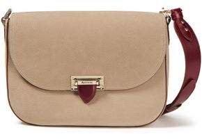 Slouchy Saddle Two-tone Pebbled-leather Shoulder Bag