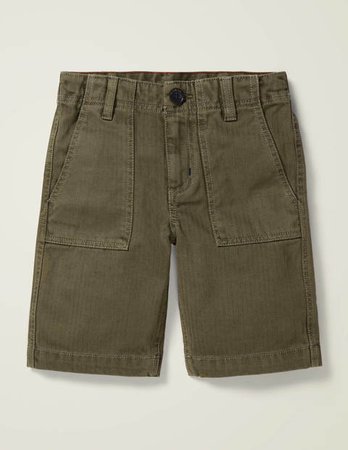 Gardener Shorts - Khaki Green | Boden US