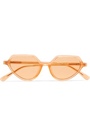 Dries Van Noten | + Linda Farrow cat-eye acetate sunglasses | NET-A-PORTER.COM