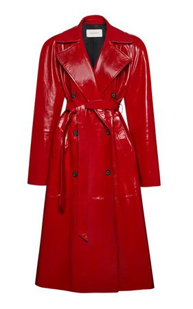 Patent Leather Trench Coat By Magda Butrym