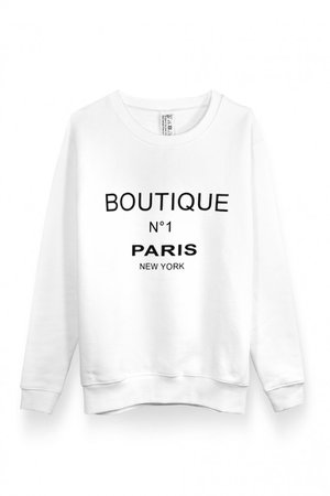 Edward Achour Paris - Jenifer Blanc Sweatshirt
