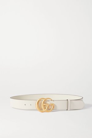 White Leather belt | Gucci | NET-A-PORTER
