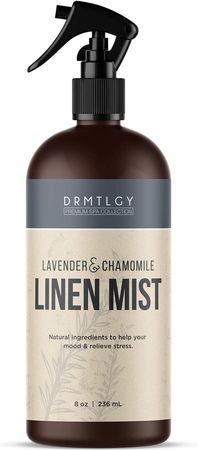 Amazon.com: DRMTLGY Natural Lavender Linen and Room Spray. Pure Lavender Essential Oil and Chamomile Pillow Spray, Linen Mist, and Fabric Spray. Aromatherapy Spray : Health & Household