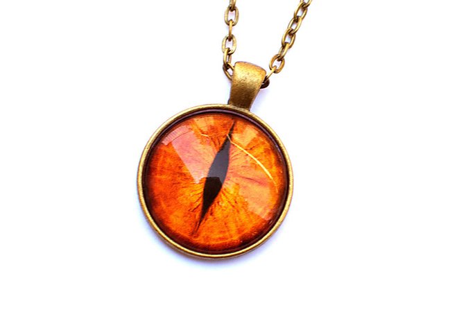 orange eye necklace - Google Search