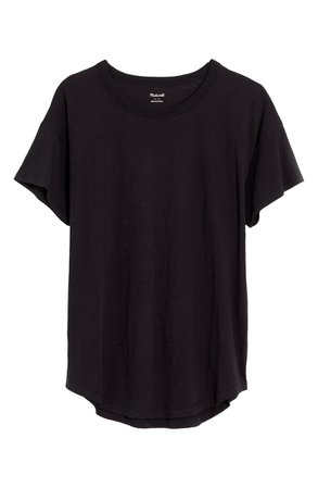 Madewell Whisper Cotton Ribbed Crewneck T-Shirt (Regular & Plus Size) | Nordstrom