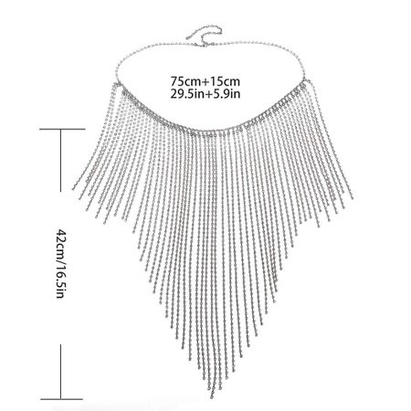 Amazon.com: Barode Rhinestone Body Chains Crystal Dance Skirts Tassel Sexy Bikini Beach Chain Hip Waist Belts Nightclub Jewelry Accessories for Women and Girls (Silver): Beauty