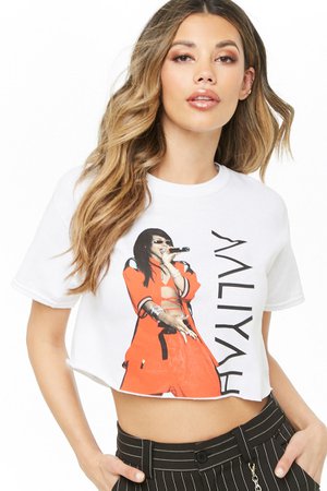 Aaliyah Graphic Crop Top | Forever 21