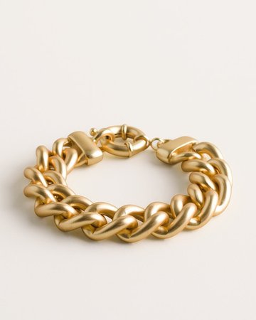 Goldtone Chain-Link Cuff Bracelet - Women's New Clothing - Tops, Bottoms & Accessories - Chico's