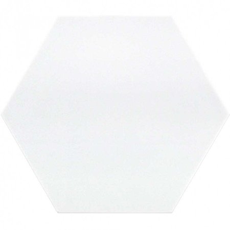 Simple White 10" Hexagon Thassos-Look Porcelain Tile | TileBar.com