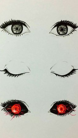 Anime, Demon, Drawing, Eyes, Girl | Anime Demon Eyes Drawings