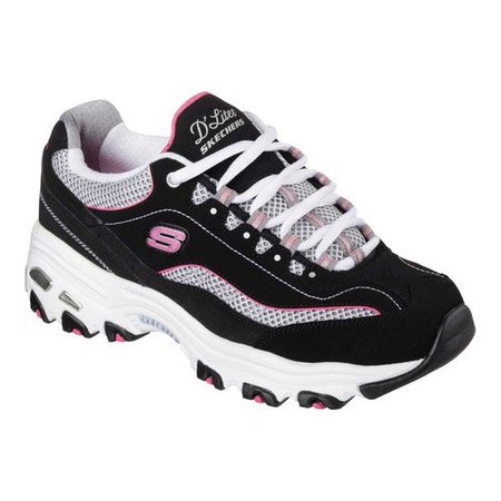 black Skechers - Skechers D'Lites Life Saver Sneakers (Women) - Walmart.com - Walmart.com