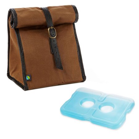 Fit & Fresh® Classic Insulated Lunch Bag with Ice Pack in Brown | Bed Bath and Beyond Canada