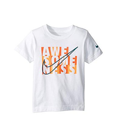 Nike Kids Awesomeness Blocks Short Sleeve Tee (Toddler) at Zappos.com