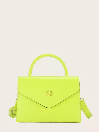 Neon Lime Top Handle Satchel Bag | SHEIN USA