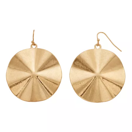 SONOMA Goods for Life™ Wavy Disc Nickel Free Drop Earrings
