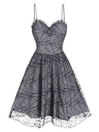 Spiderweb pattern dress