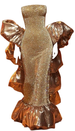 gold crystal dress