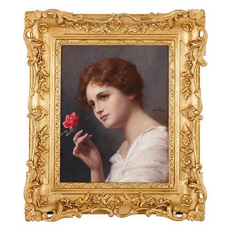 19th Century oil painting portrait of a lady by Seifert | Mayfair Gallery