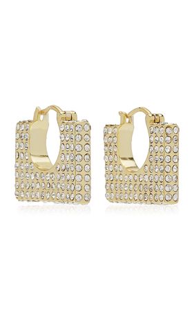 Cara Crystal 14k Gold-Plated Earrings By Emili | Moda Operandi
