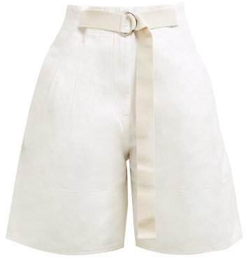 Mathews - Bonnie Cotton Twill Shorts - Womens - Ivory