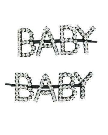 Lyst - Ashley Williams Baby Hair Pins in Black