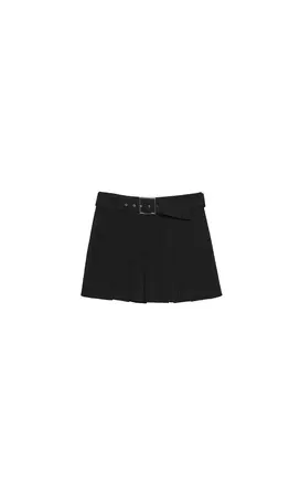 Box pleat mini skirt with belt - Women's See all | Stradivarius United States
